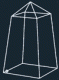 Vitrina de lujo para Coleccionistas Pyramide, Dorado, Altura: 30 cmSuelo: 19 x 19 cm, sin luz